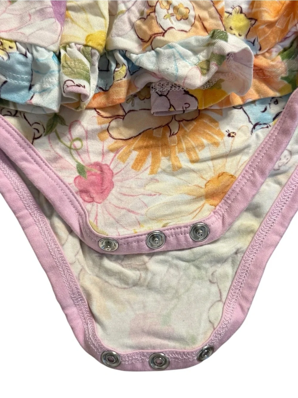Care Bears x Birdie Bean Bamboo Twirl Bodysuit Dress 2T Floral